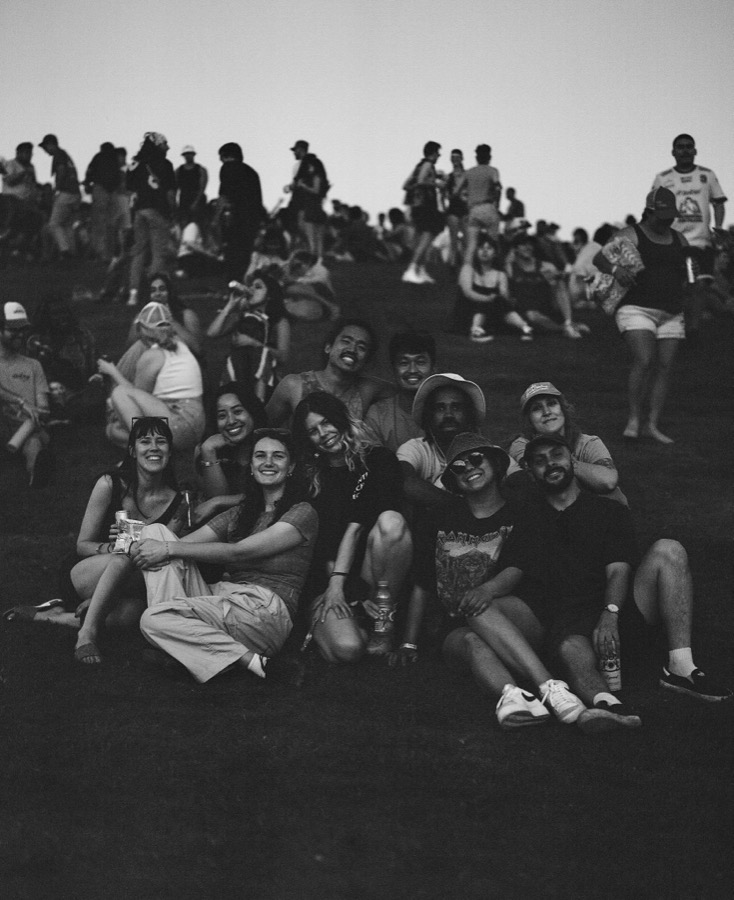 Watching the sunset with friends